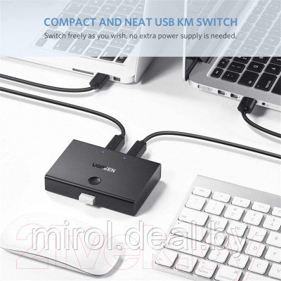 Сплиттер Ugreen USB 2.0 Sharing Switch 2x1 / 30345 - фото 3 - id-p226691259