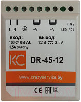 Блок питания на DIN-рейку КС DR-45W-12V / dr-45-12