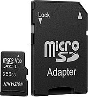 Флеш карта microSDHC 256Gb Class10 Hikvision HS-TF-C1(STD)/256G/Adapter + adapter