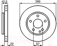 Тормозной диск Bosch 0986478875