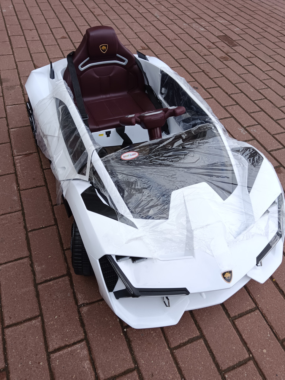 Электромобиль Lamborghini, белый - фото 9 - id-p226694912