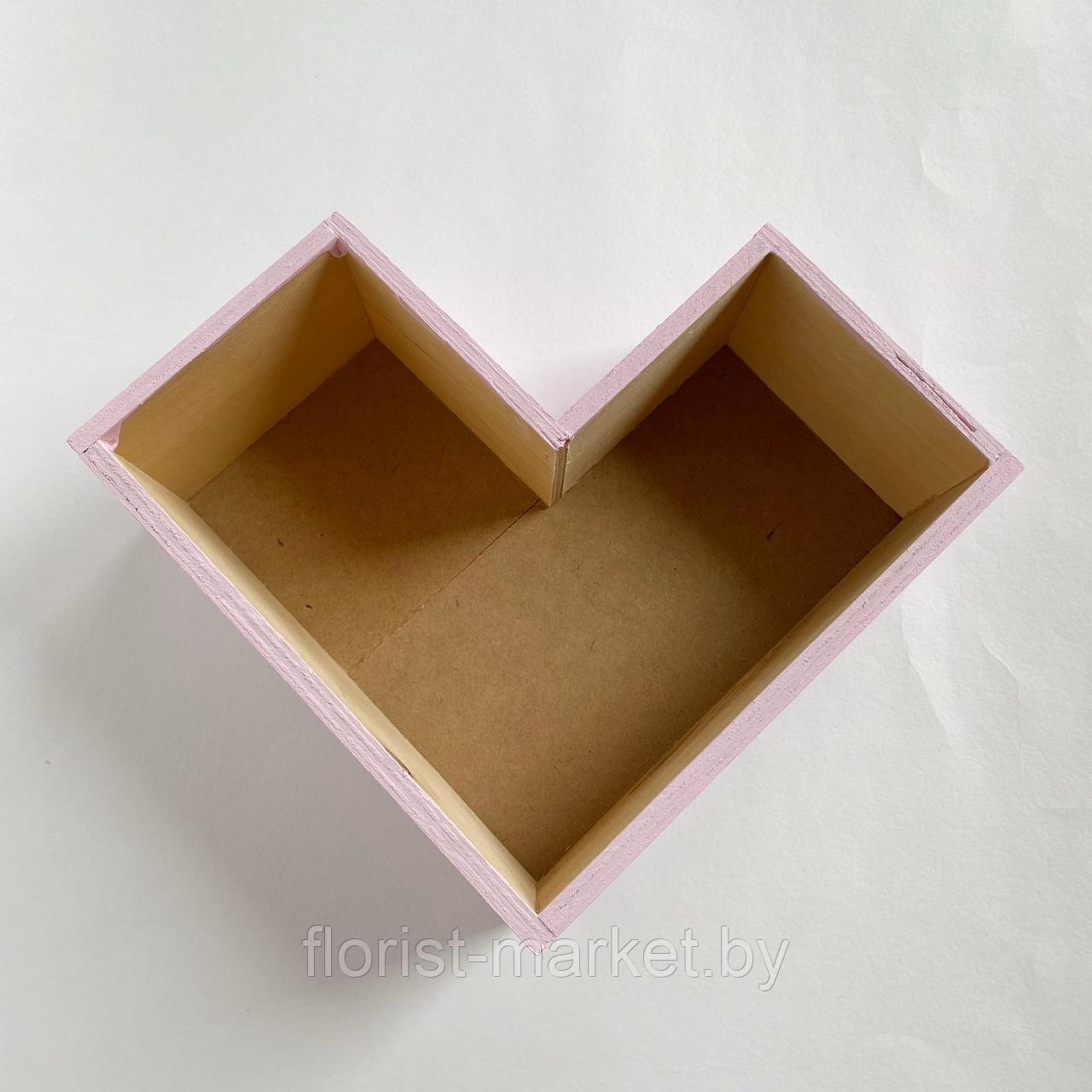 Уценка деревянная коробка-сердце - фото 1 - id-p226695292