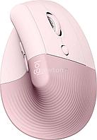 Вертикальная мышь Logitech Lift (розовый)