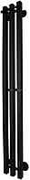 Полотенцесушитель Маргроид Ferrum Inaro СНШ 120x6 6 крючков профильный (черный матовый, таймер справа)