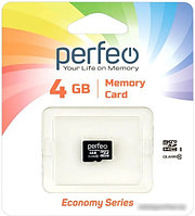 Карта памяти Perfeo microSDHC PF4GMCSH10ES 4GB