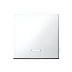 Выключатель одноклавишный с подсветкой, цвет Белый (Schneider Electric ArtGallery)