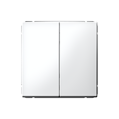 Выключатель двухклавишный, цвет Белый (Schneider Electric ArtGallery)
