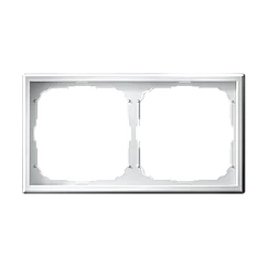 Рамка двухместная универсальная, цвет Белый (Schneider Electric ArtGallery)