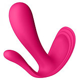 Анально-вагинальный смарт-стимулятор для ношения Satisfyer Top Secret Plus розовый, фото 3