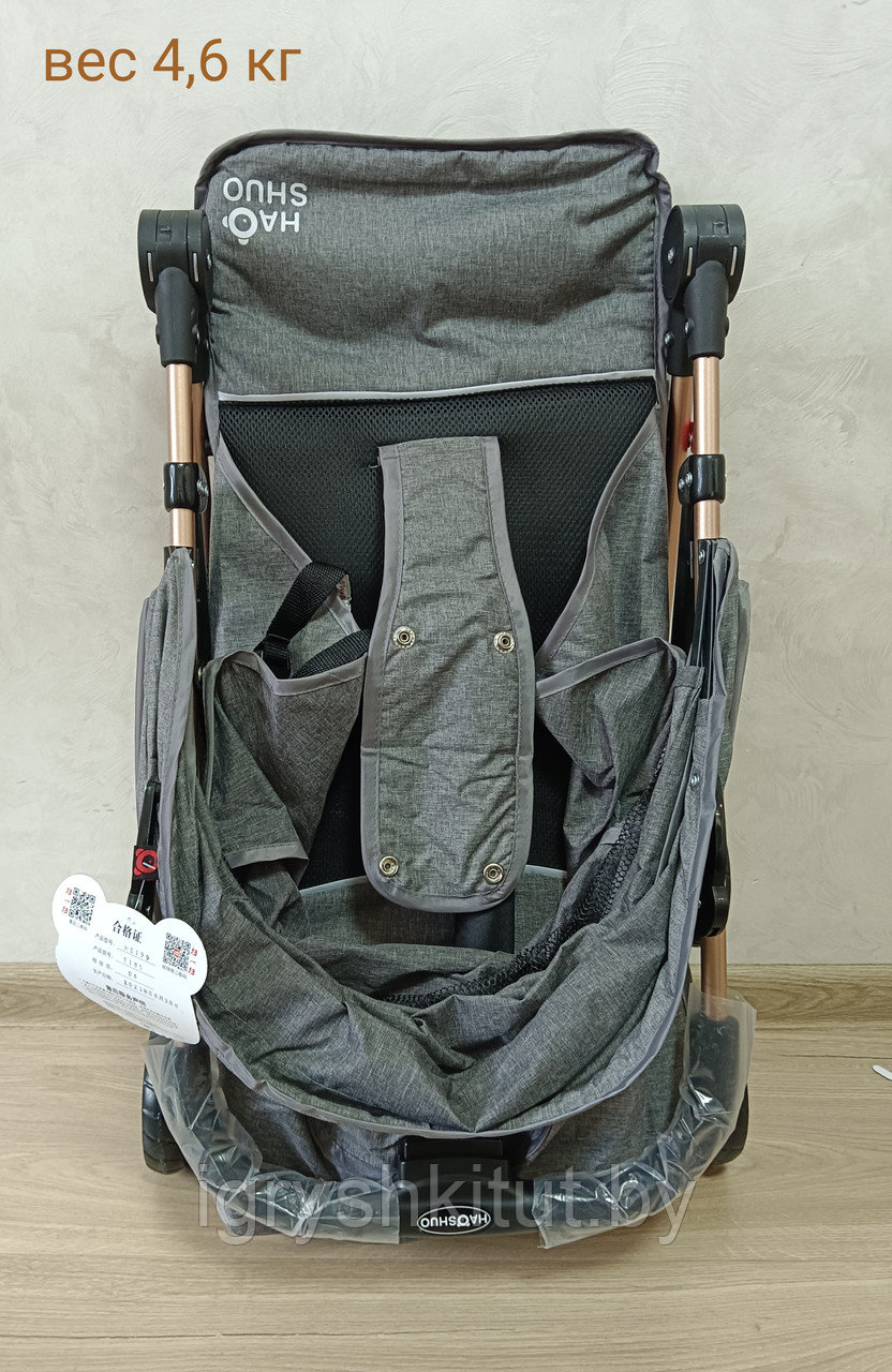 Детская прогулочная коляска книжка HaoShuo облегчённая, для путешествий и прогулок - фото 5 - id-p226696228