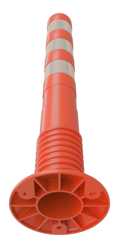 Столбик гибкий разделительный 750 мм ТПЭ (OSCAR) с комплектом крепления - фото 3 - id-p226655369