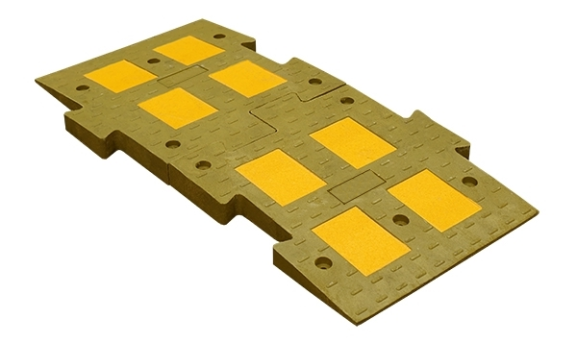 ИДН 1100-1 композит желтый (Полимерпесчаный Лежачий полицейский) - фото 2 - id-p226654905