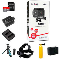 Подарочный набор Active kit с экшн-камерой SJCAM SJ4000 WiFi Черный