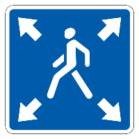 5.19.3д Диагональный пешеходный переход