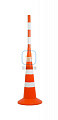 Конус сигнальный КС 3.6 (750 мм) оранжевый, 3 полосы: 1 светоотражающая, 2 белые - фото 9 - id-p226696543