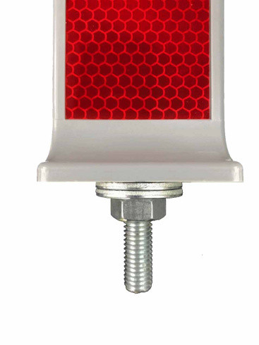 Светоотражатель дорожный КД-1 с комплектом крепления (40х100) - фото 2 - id-p226654959