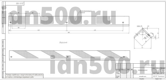 ДУ-8-900 Демпфер угловой резиновый прямые светоотражатели - фото 9 - id-p226655070