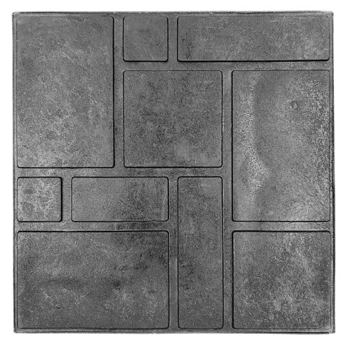 Тротуарная плитка полимерпесчаная 333х333х35 мм антрацит (темно-серая) - фото 1 - id-p226655010