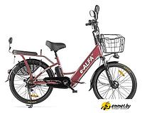 Электровелосипед Eltreco Green City E-Alfa New (темно-красный матовый)