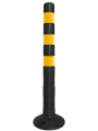 Столбик черный гибкий ССУ-750 мм ГОСТ 32843-2014 желтые светоотражатели - фото 6 - id-p226654803