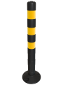 Столбик черный гибкий ССУ-750 мм ГОСТ 32843-2014 желтые светоотражатели - фото 7 - id-p226654803