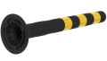 Столбик черный гибкий ССУ-750 мм ГОСТ 32843-2014 желтые светоотражатели - фото 9 - id-p226654803