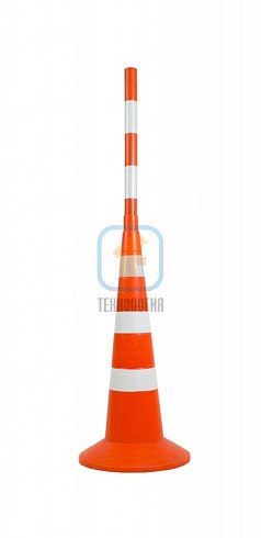 Конус сигнальный с утяжелителем КС 3.6.0 (750 мм) оранжевый, 3 полосы: 1 светоотражающая, 2 белые - фото 4 - id-p226696849