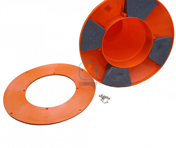 Конус сигнальный с утяжелителем КС 3.6.0 (750 мм) оранжевый, 3 полосы: 1 светоотражающая, 2 белые - фото 5 - id-p226696849