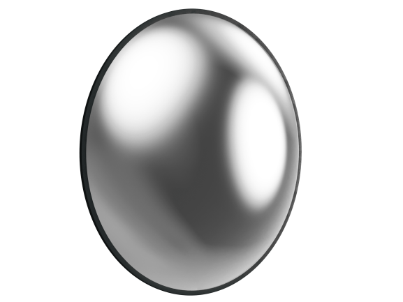 Зеркало для помещений круглое на гибком кронштейне 400 мм - фото 2 - id-p226654815