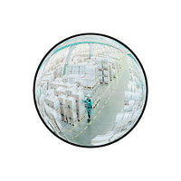 Зеркало для склада круглое на шарниром креплении 900 мм