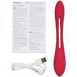 Многофункциональный вибратор для пар с гибкой основой Satisfyer Elastic Joy Red, фото 9