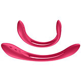 Многофункциональный вибратор для пар с гибкой основой Satisfyer Elastic Joy Red, фото 5