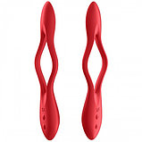 Многофункциональный вибратор для пар с гибкой основой Satisfyer Elastic Joy Red, фото 4