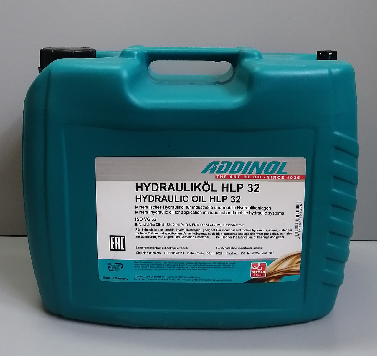 HLP 32 Гидравлическое масло ADDINOL, 20л - фото 1 - id-p53378366