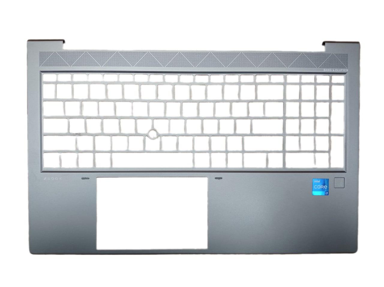 Верхняя часть корпуса (Palmrest) HP ZBook Firefly 15 G8, без клавиатуры, без тачпада, серый (с разбора)