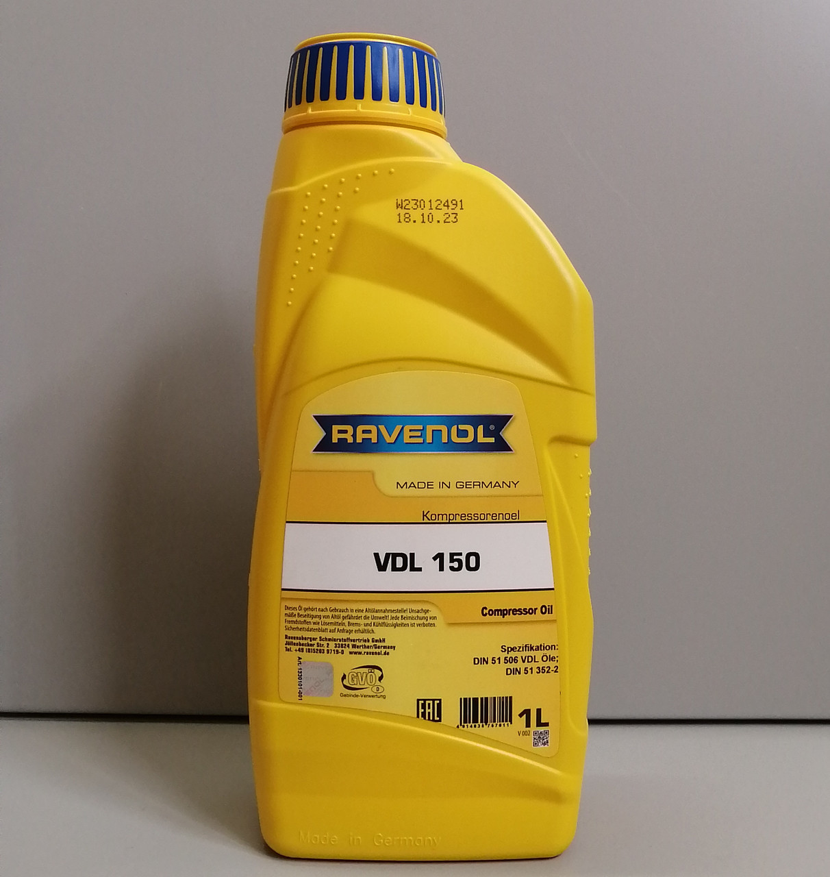 VDL 150 RAVENOL Компрессорное масло. Минеральное, 1л - фото 1 - id-p226698250