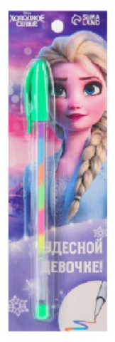 Ручка гелевая многоцветная Sima-Land «Чудесной девочке. Холодное сердце» - фото 2 - id-p226698477