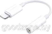 Адаптер Ugreen US212 30759 Lightning - 3.5 Jack (0.07 м, белый)