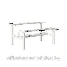 Каркас стола с электроприводом AOKE "AK2YJRT-ZB3*2 WH 1075-1800", белый