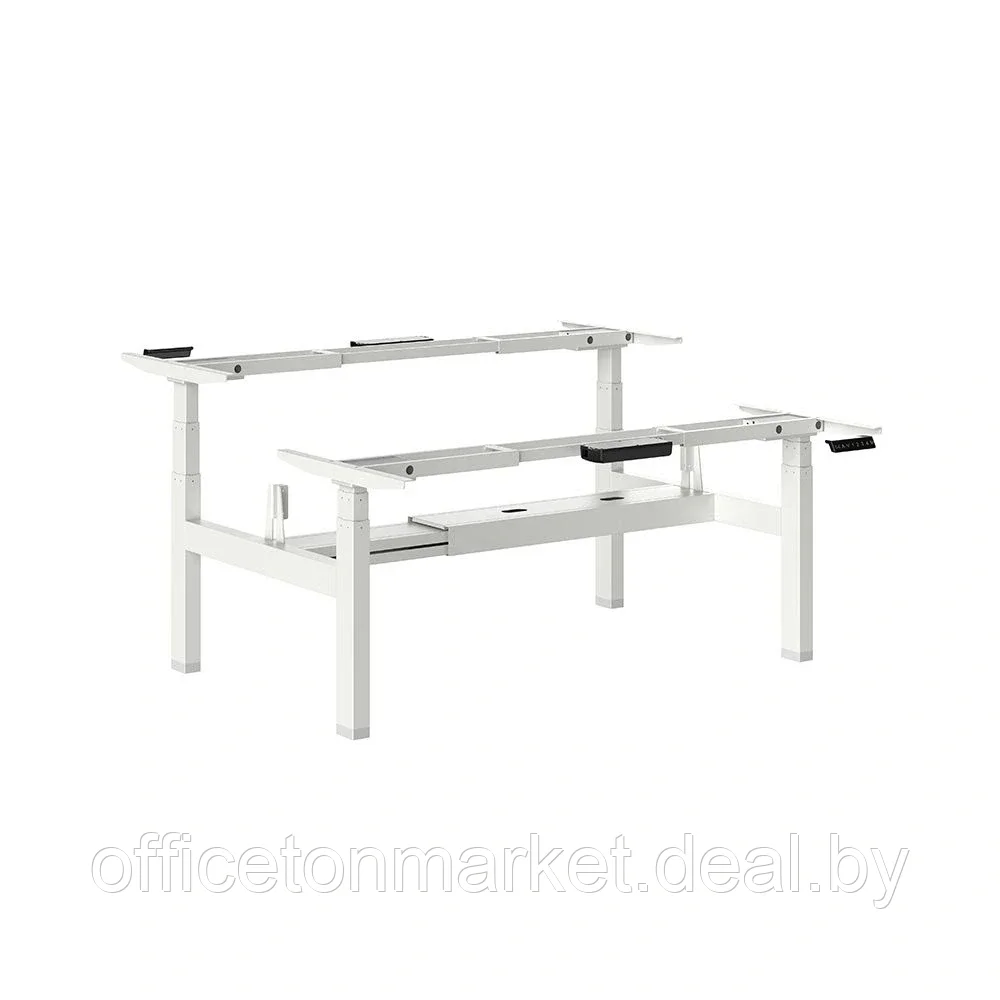 Каркас стола с электроприводом AOKE "AK2YJRT-ZB3*2 WH 1075-1800", белый - фото 1 - id-p137132035