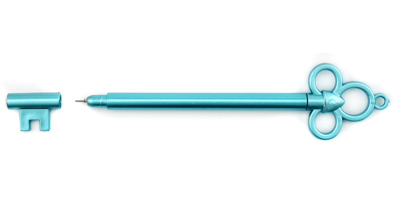 Ручка гелевая сувенирная «Ключ» корпус ассорти, стержень синий
