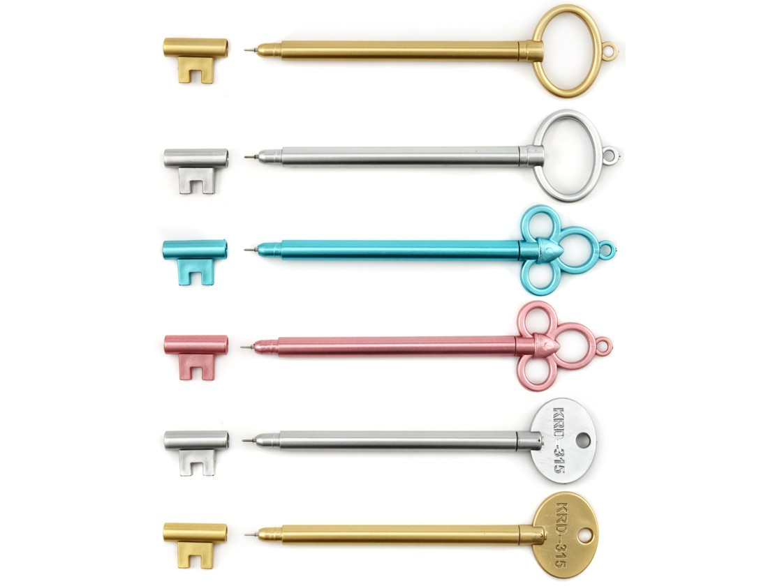 Ручка гелевая сувенирная «Ключ» корпус ассорти, стержень синий - фото 3 - id-p226698488