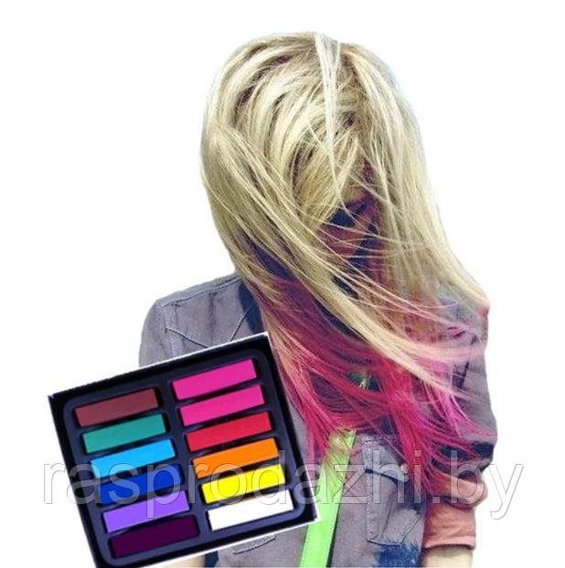 Набор мелков для окрашивания волос Hair Chalk 12 штук - фото 1 - id-p226699148