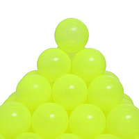 Набор шаров для бассейна 500 штук, цвет жёлтый, флуоресцентные, диаметр шара 7,5 см
