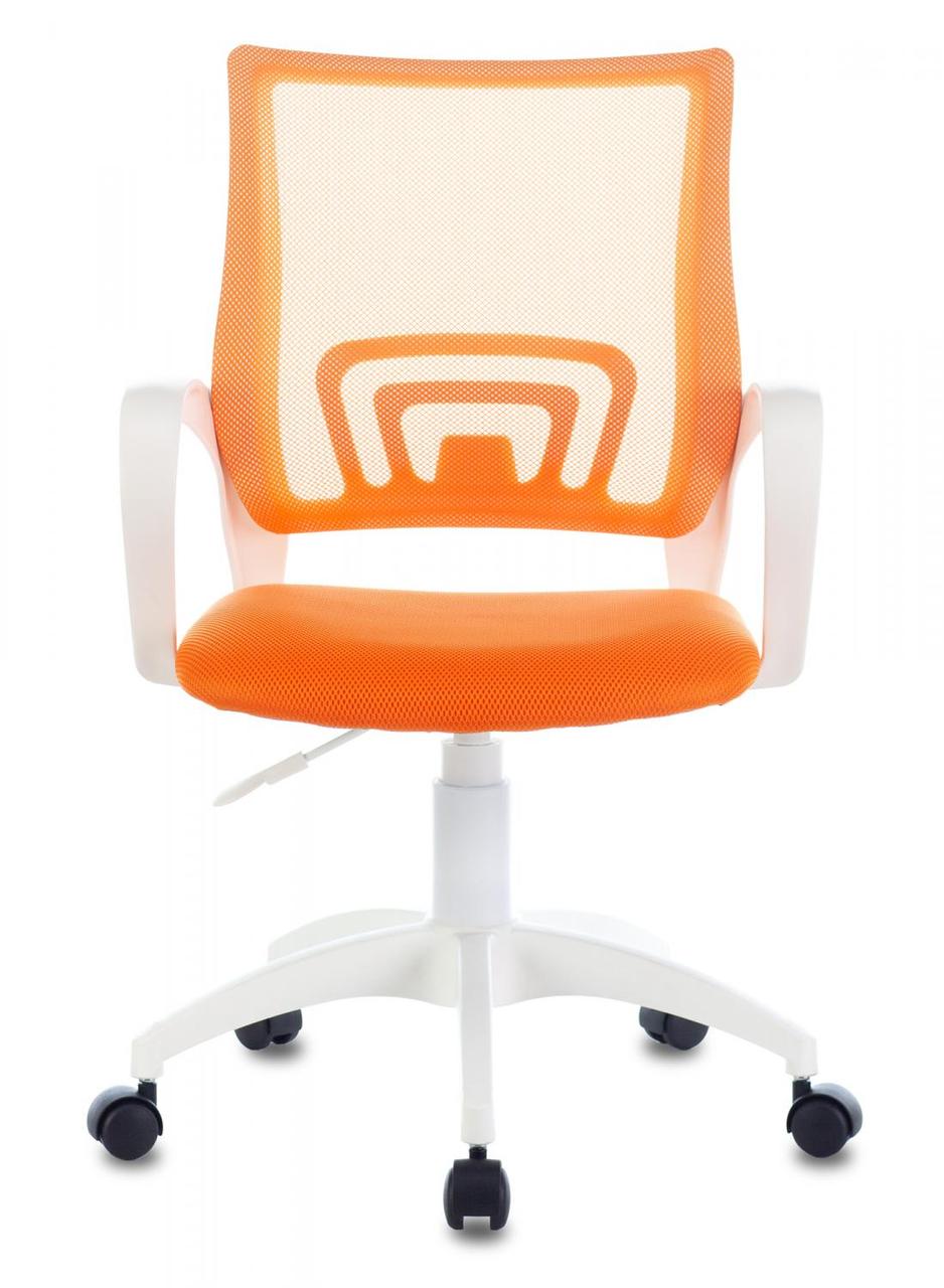 Кресло Бюрократ CH-W695NLT оранжевый TW-38-3 TW-96-1 сетка/ткань крестовина пластик пластик белый - фото 1 - id-p226699616