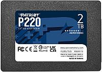 Накопитель SSD 2.5" SATA-III Patriot 2Tb P220 (P220S2TB25) 550/500 MBps