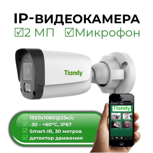 Видиокамера IP Tiandy TC-C32QN spec:I3/E/Y/2.8mm/V5.0