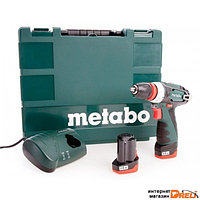 Дрель-шуруповерт Metabo PowerMaxx BS Quick Basic 600156500 (с 2-мя АКБ, кейс)