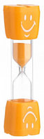Песочные часы сувенирные Sima-Land 9*2,3 см, «Смайл», оранжевые, (таймер на 3 минуты)