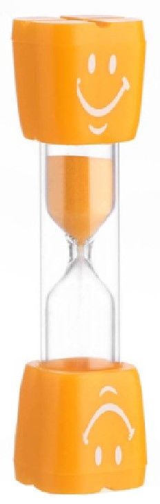 Песочные часы сувенирные Sima-Land 9*2,3 см, «Смайл», оранжевые, (таймер на 3 минуты) - фото 2 - id-p226700453